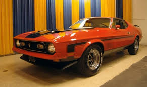 Image result for Bright Red 1972 Mustang