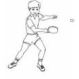 Table Tennis coloring page