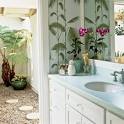 Friday Interior Style Files Coastal Living blue Corian vanity top ...