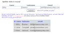 Update data in mysql