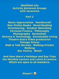 Image result for U3A Sheffield Scrabble Club