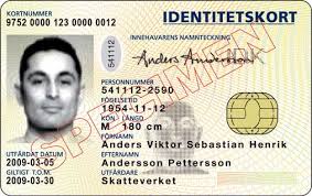 Αποτέλεσμα εικόνας για sweden id card