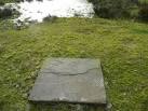 Locomotive Instruction Stone. This stone bears the inscription 'N 13 10 1/2 - via Daymix