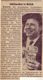 Königspaar 1966: Heinz Kubasch und Leni Kamps