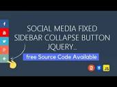 Social Media Icons Sidebar | Using Javascript , HTML, CSS - YouTube