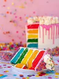 Image result for rainbow cake