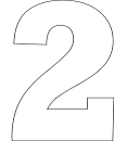 Number Stencils -- Free Printable Number Stencils 2