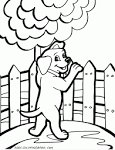 Fencing coloring page