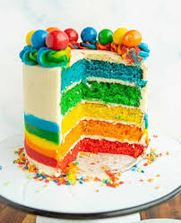 Image result for rainbow cake