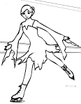 Ice Skating coloring page
