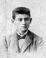 Frank Kafka in jungen Jahren Unfähig, mit Menschen zu leben, zu reden.