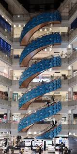 Image result for spiral escalator