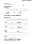  Credit Reference Forms