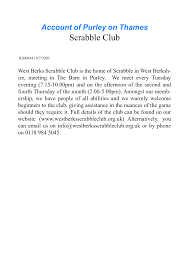 Image result for West Berkshire Scrabble Club