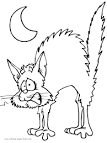 Cat coloring page