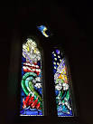The resurrection by John Edwards, 2001. The window was donated in memory of - via Daymix
