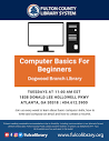 Beginner Computer Class | Events | Fulton County Library System