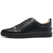 Christian Louboutin CL-0176 Louis Junior Mens Flat Leather Low Top ...