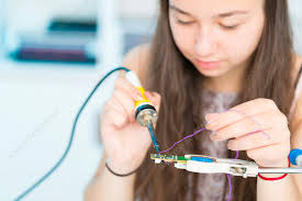 Image result for woman soldering