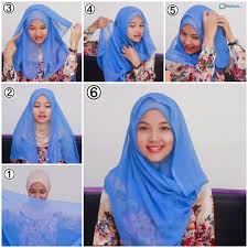 Tutorial Hijab Paris Segiempat Simple #7