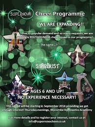 Image result for Supernova Cheer Programme