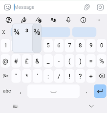 Image result for android keyboard number row
