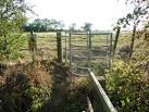 Galvanised steel kissing gate from Mill Lane at Haddington - via Daymix