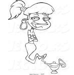 Genie coloring page