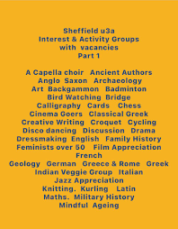 Image result for U3A Sheffield Scrabble Club