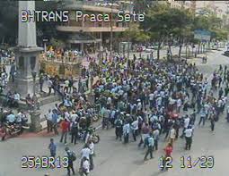 Manifesta&ccedil;&atilde;o da Guarda Municipal de BH fecha Pra&ccedil;a Sete e ...