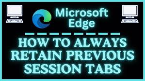 Image result for Show my windows and tabs from last time