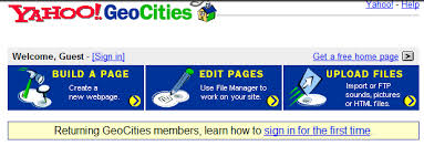 Image result for Geocities logo