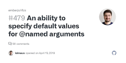 An ability to specify default values for @named arguments · Issue ...