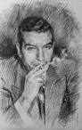 Lucky Luciano Drawing - Lucky Luciano Fine Art Print - Ylli Haruni - lucky-luciano-ylli-haruni