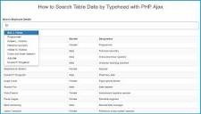 How to Search Table Data by Bootstrap Typeahead with PHP Ajax ...