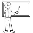 Teacher coloring page