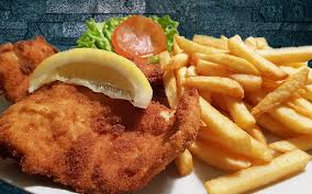 Image result for schnitzel mit pommes