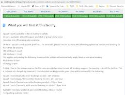 Image result for Woodford Leisure Centre Squash Club