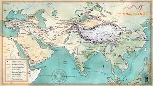 Image result for silk road map
