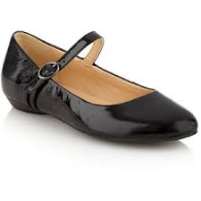 Frothy soda patent black patent flat ankle strap shoes - Clarks ...