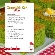 Image result for ıspanaklı kek