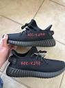 Yeezy 350 bred from TSM noticeably different font and font sizing ...