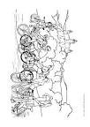 Cycling coloring page