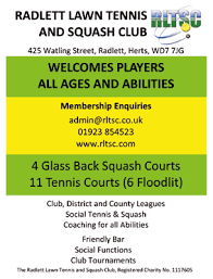 Image result for Radlett Lawn Tennis & Squash Club