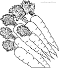 Vegetables coloring page