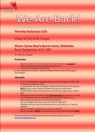 Image result for Aldermaston Badminton Club