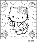 Hello Kitty coloring page