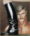 Tom of Finland original limited edition color lithograph depicting a male ...