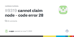 cannot claim node - code error 28 · Issue #9319 · netdata/netdata ...