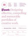 Flaunt: Designing effective, compelling and memorable portfolios ...